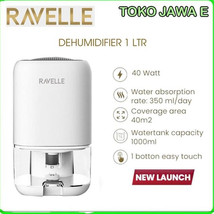 RAVELLE DEHUMIDIFIER Kapasitas 1 Liter (Alat Pengontrol Kelembaban Udara)