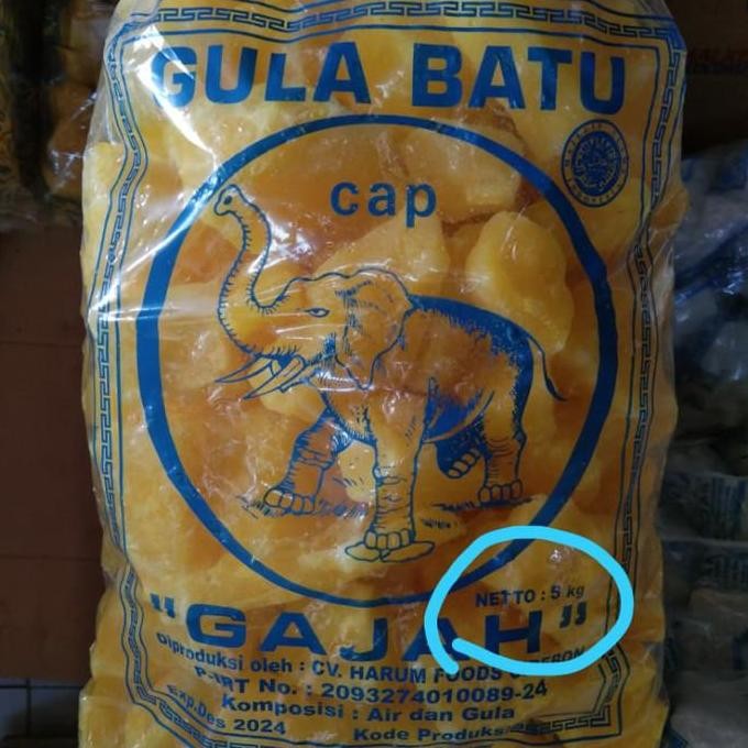

Gula Batu Kuning Khas Cirebon Kemasan 5 Kg