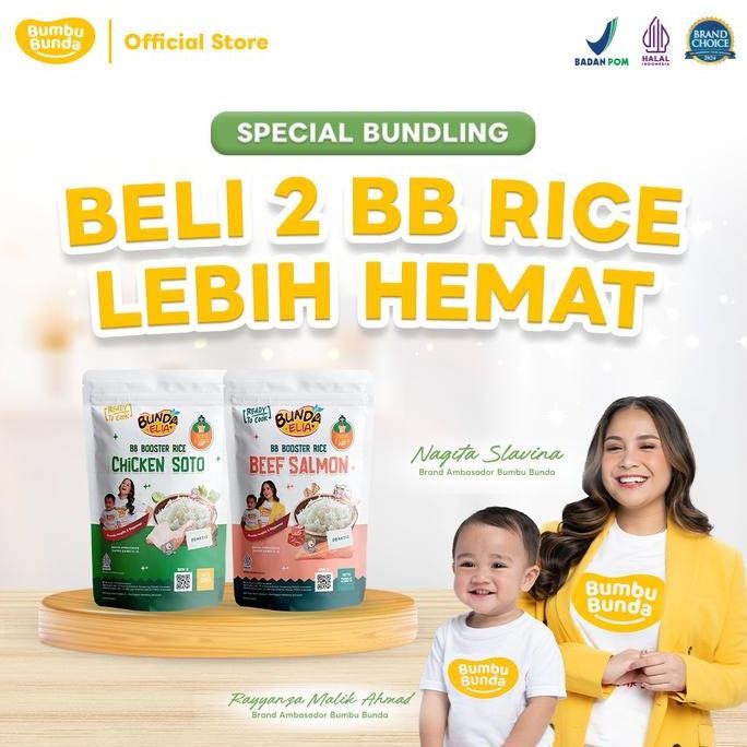 

Bumbu Bunda Elia Bundling BB Rice 2 Pcs - MPASI BAYI | Tinggi Protein | BERAS BAYI | MPASI Lengkap | Tanpa MSG PM
