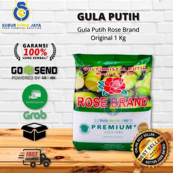 

Gula Pasir Rose Brand / Gula Tebu Murni / Gula Tebu Rose Brand 1 kg