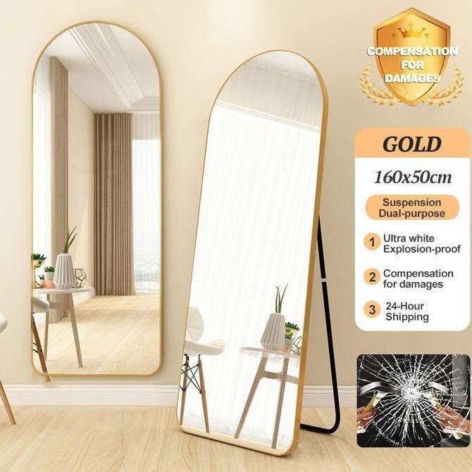 Standing mirror Cermin standing 160 X 50 CM Cermin Berdiri full body Kaca cermin gantung cermin aest