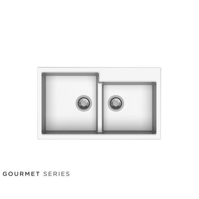 PROMO Modena Sink Bak cuci piring KS 9200F WP LM / KS9200F WP LM / 9200 F LM Granit Putih