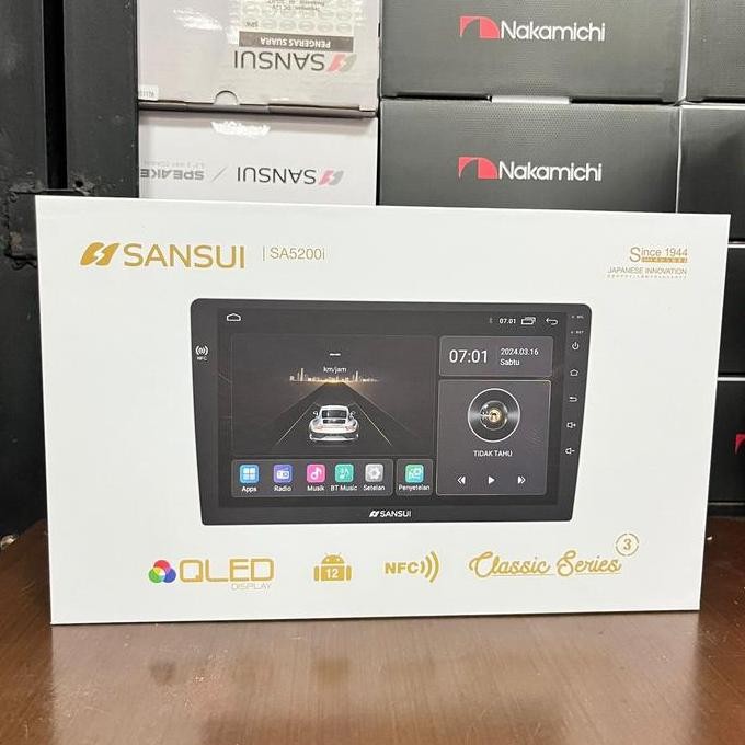 '' Headunit Android Auto Carplay Sansui Classic Nfc 10 Inch Sa 5200I Ram 2/32 ''