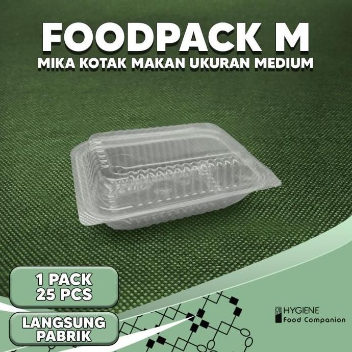 Kotak Makan Foodpack Size S M Kotak Dimsum Plastik Sekali Pakai