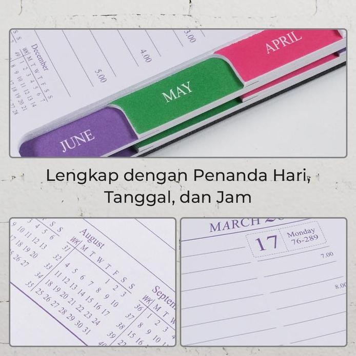 

Best Toddi Buku Agenda Softcover Monthly Planner Notebook A5 304 Halaman - Td-2025