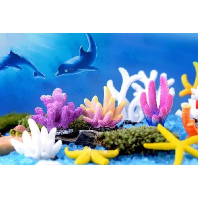 Hiasan aquarium karang, hiasan aquarium karang buatan, terumbu karang