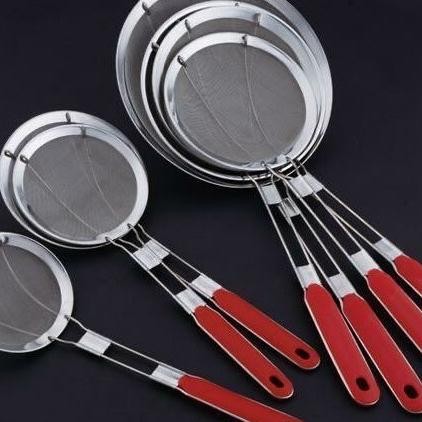 Saringan Penggorengan Stainless Jumbo Gagang Panjang Saringan Minyak