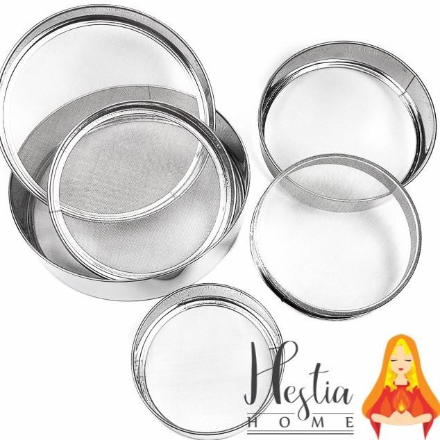 Saringan Ayakan Set 6Pc Tepung Kopi Teh Halus Strainer Stainless Bubuk