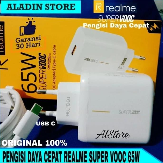 HOT SALE Charger Realme 7 Pro SUPER DART ORIGINAL 100% 65W type C Ori Realme