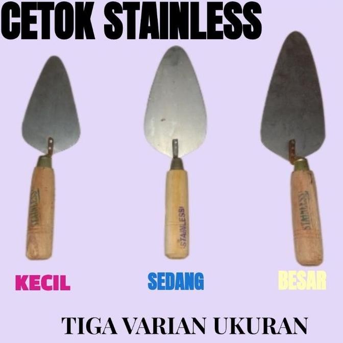 Cetok Stainless / Cetok Galur / Cetok Oval / Sendok Semen
