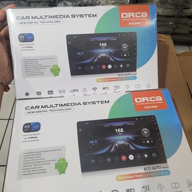 // Head Unit Android 10" Orca Adr-9988 New Versi 2021 //