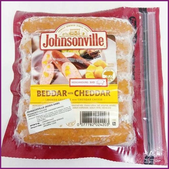 

STOCK READY JOHNSONVILLE BEDDAR W/ CHEDDAR 14 OZ TERBARU