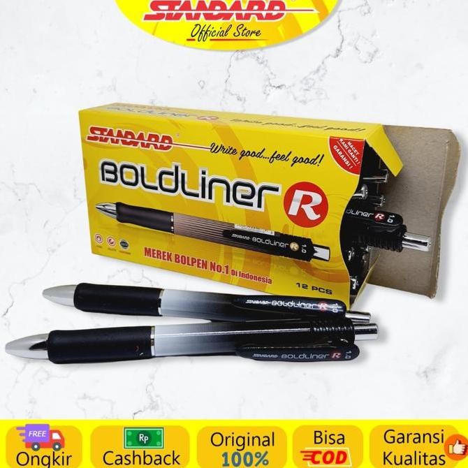 

Standard - Pulpen Boldliner R 1.0 Isi 3 Pcs ( Alat Tulis / Pen / Ballpoint / Pena )