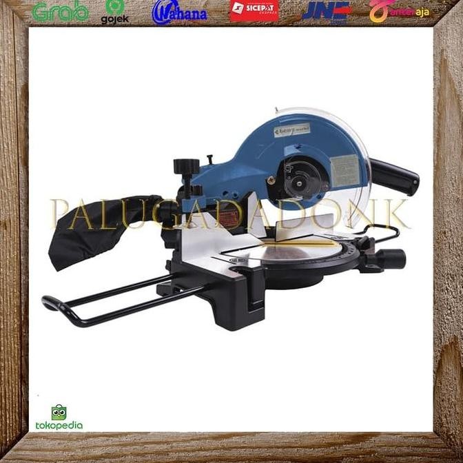 Mesin Potong Aluminium Kayu / Miter Saw Sliding 10 inch Dinamo Benz