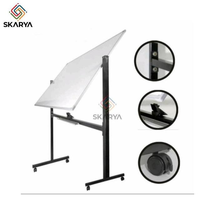 

Papan Tulis Whiteboard Magnetic 90 x 120 SIngle Face Sakana (Baru)