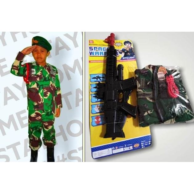 Baju Tentara Anak Kostum Profesi Tni Untuk Anak Model Pdl Nkri Tni Ad