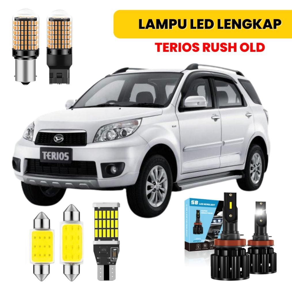 (Rush Terios Old) Lampu Led Lengkap 1 Mobil