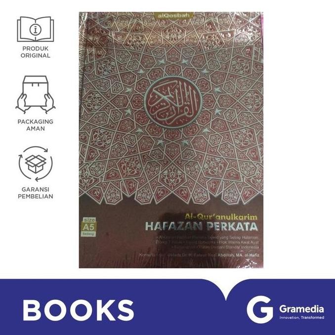 Al-Qur'An Qosbah Hafazan Perkata 7 Kotak A5 (ALQOSBAH)