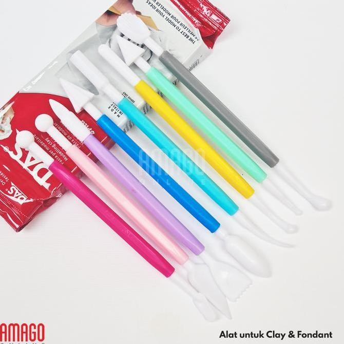 

Paket Clay Tanah Liat Air Dry + Alat Ukir Clay Isi 8 Plastik - Berbagai Pilihan Warna Dan Ukuran Clay