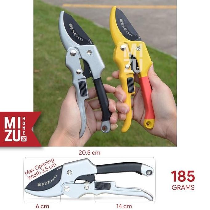 MIZU ZNT GERMAN STEEL Extra Sharp Gardening Pruning Shears Gunting Taman Dahan Bunga Ranting