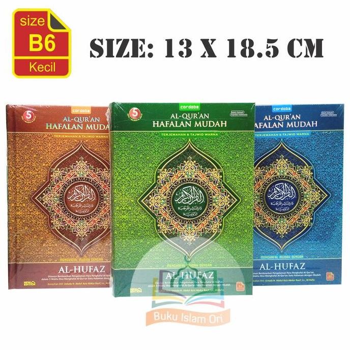 Mushaf Al Quran Hafalan Al Hufaz B6 HC - Cordoba