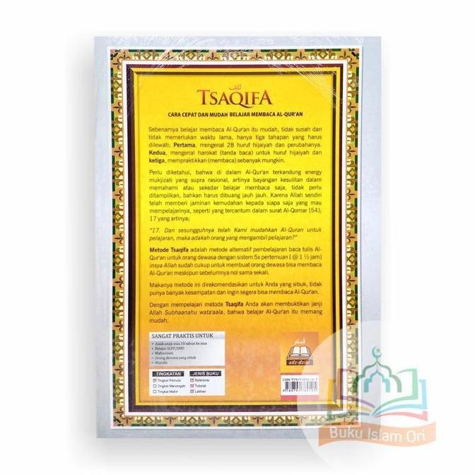 Buku TSAQIFA - Metode Cepat dan Mudah Belajar Membaca Al Quran