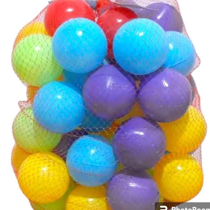 MAINAN BOLA PLASTIK KECIL MANDI BOLA ISI 50PC(BM-50)