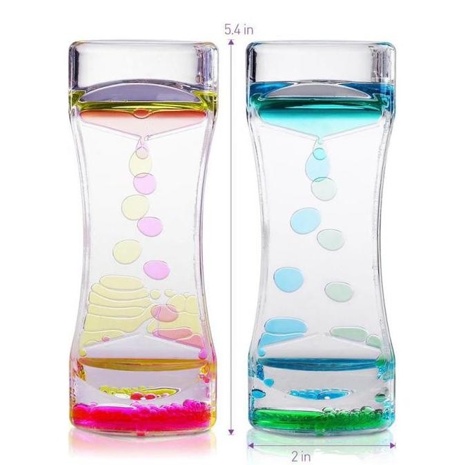 Jam Pasir Akrilik Tetesan Minyak 2 Warna