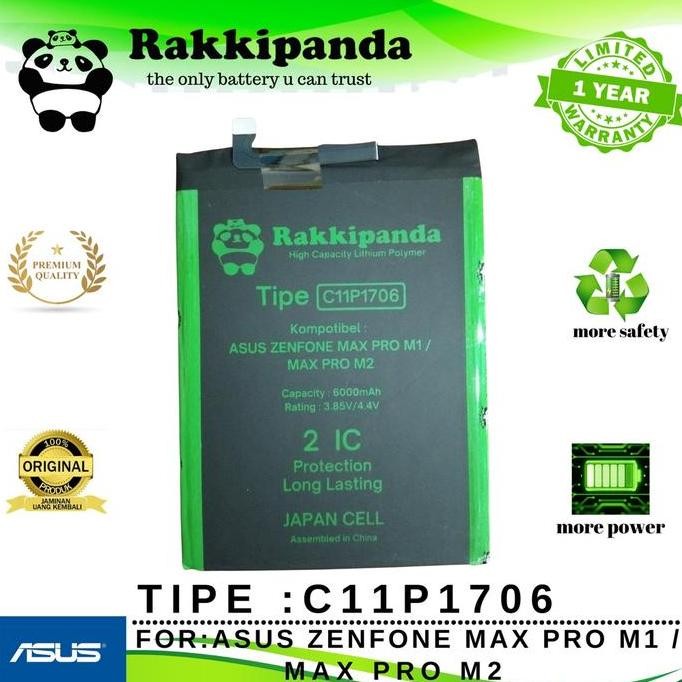 BEBAS ONGKIR - rakkipanda baterai c11p1706 for asus max pro m1 / asus max pro m2
