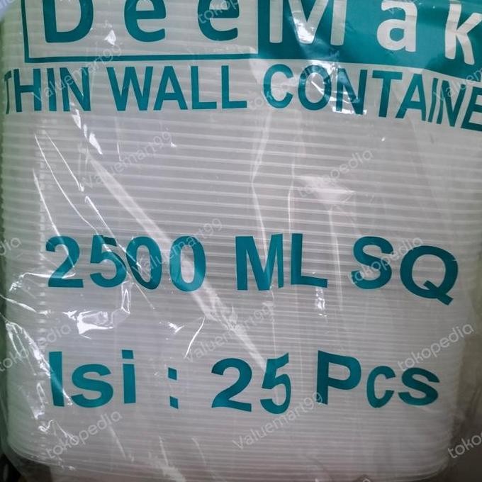 Thinwall DM Square 2500ml per 10 pcs