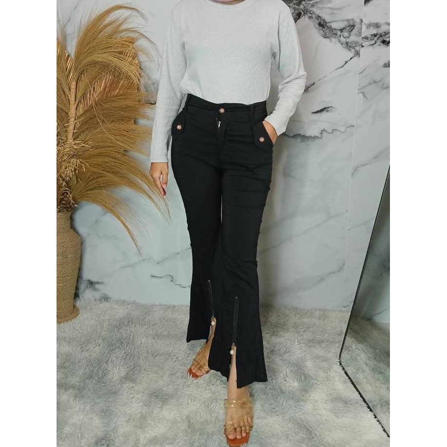 Ds106 >> Cutbray Pants / Celana Cutbray Bahan Soft Jeans Import / Celana Panjang Wanita / High Quali