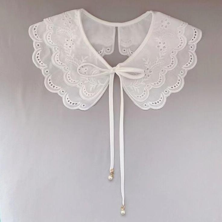 Termurah Fake Collar/Kerah Palsu/Kerah Instan/Renda Kerah 2 Ply Premium Na-138