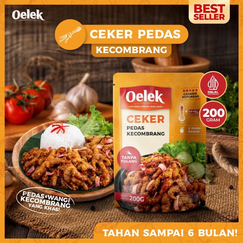 

TERMURAH Oelek Ceker Kecombrang Tanpa Tulang / Ceker Kecombrang Mercon Pedas / Lauk Siap Saji / Lauk Sambal Siap kirim
