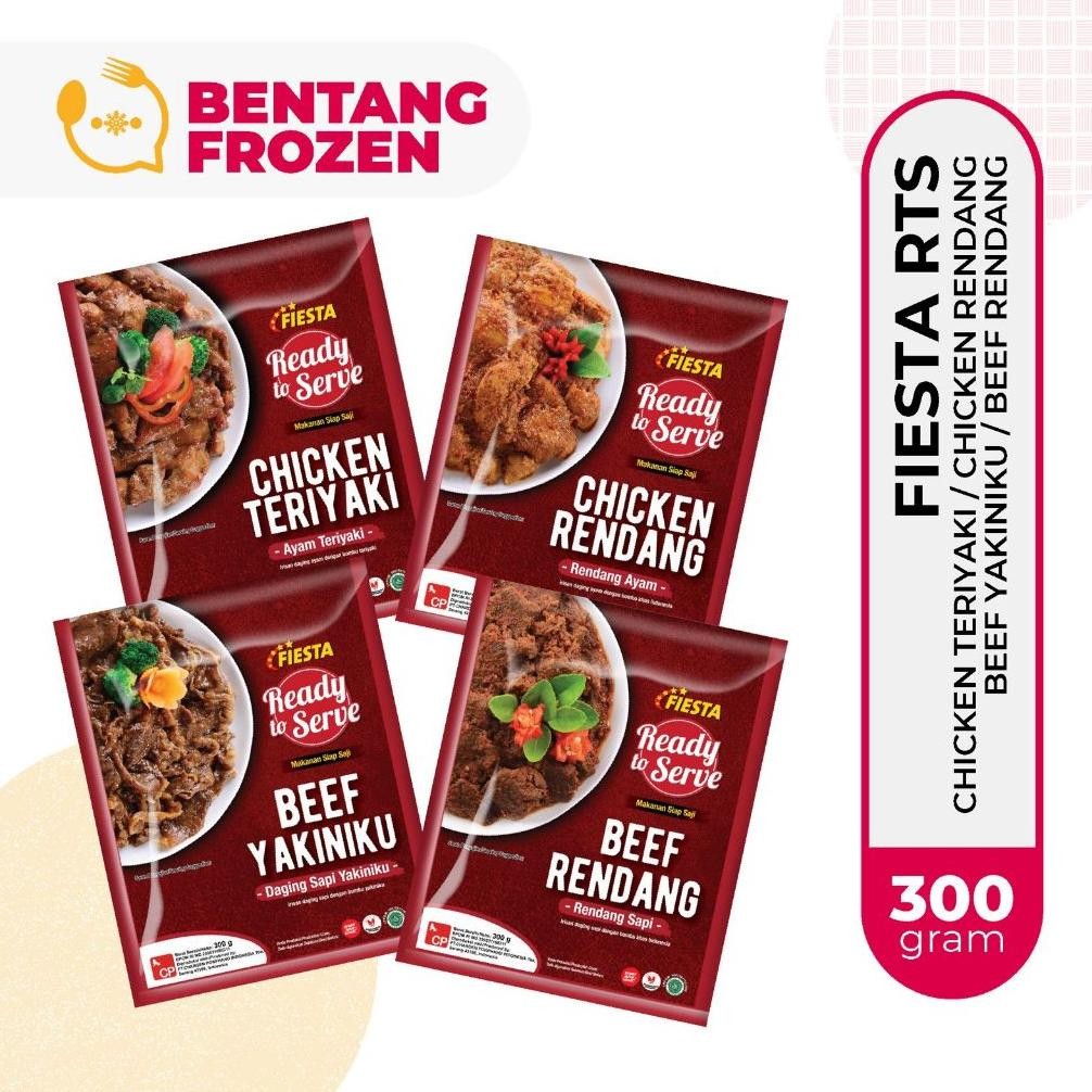 TERMURAH Fiesta RTS Ready to Serve 300gr / Chicken Teriyaki / Chicken Rendang / Beef Yakiniku / Beef