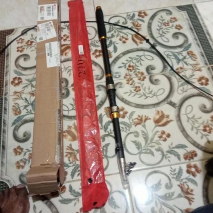 Joran Alat Pancing Ikan Laut Sungai Ghotda Telescopic Rod Carbon Fiber