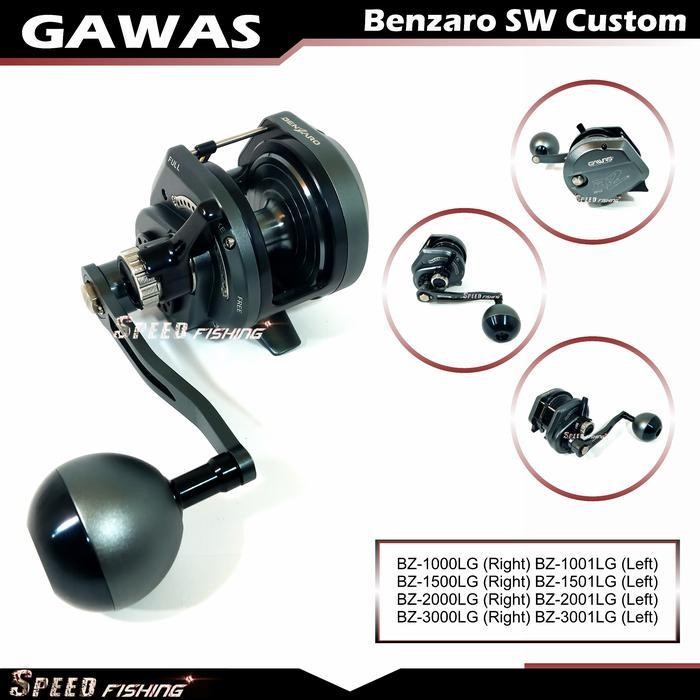 (Best Saller) Reel Gawas Benzaro Sw Custom Bz 3000 Lg Jigging Overhead Bestseller