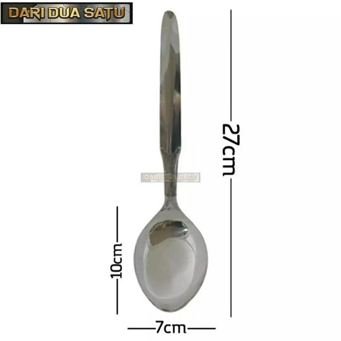 Sendok Sayur Centong Prasmanan Oval Stainless 27 cm