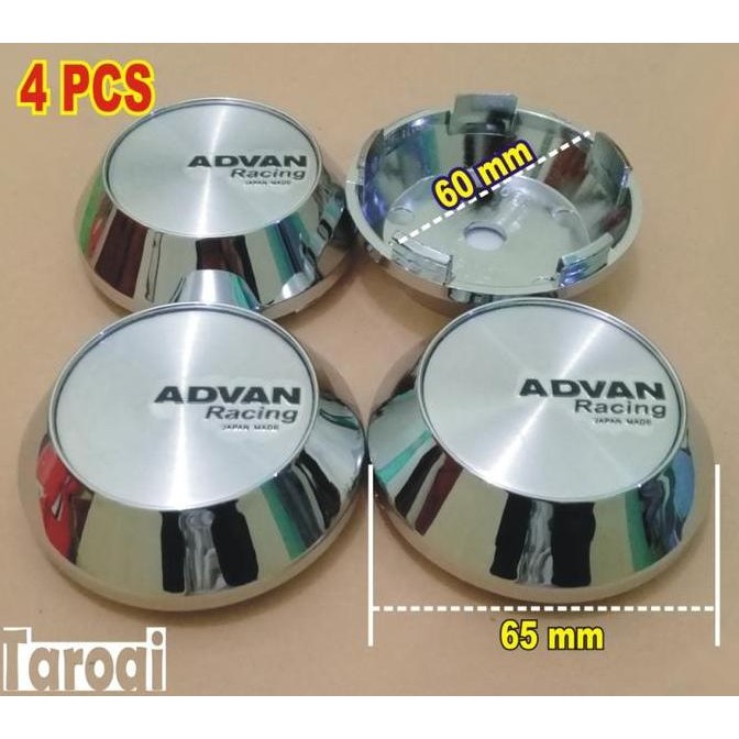 Tutup Dop center velg advan 65 mm kualitas tinggi 4 pcs