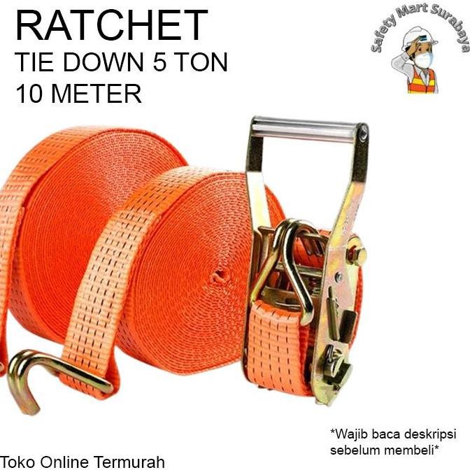 TERLARIS Ratchet Tie Down 5 Ton 10M