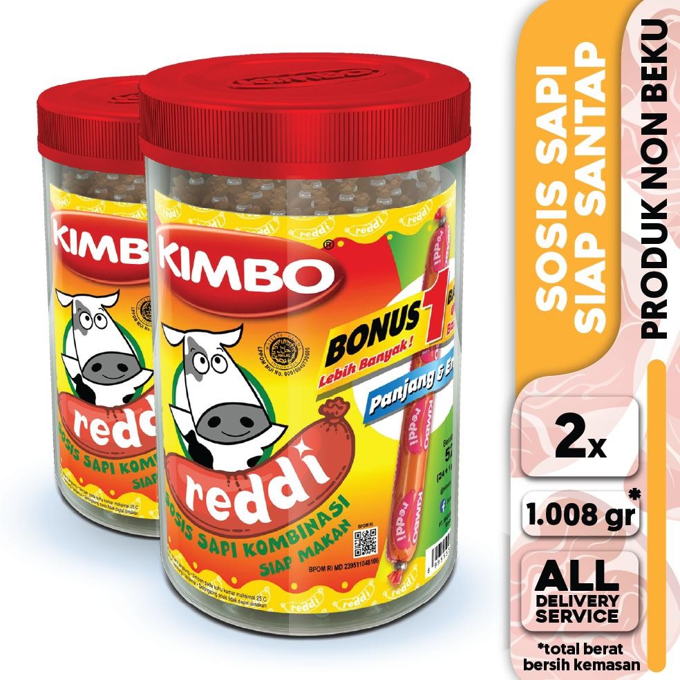 

TERMURAH KIMBO Reddi Sosis Sapi Toples Twin Pack Siap kirim