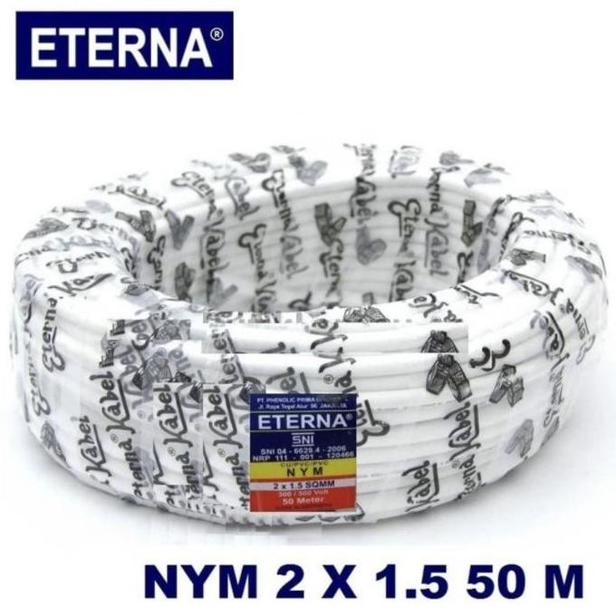 Promo Eterna Kabel NYM 2x1,5 50m / Kabel Eterna NYM 2x1.5 mm 50m COD
