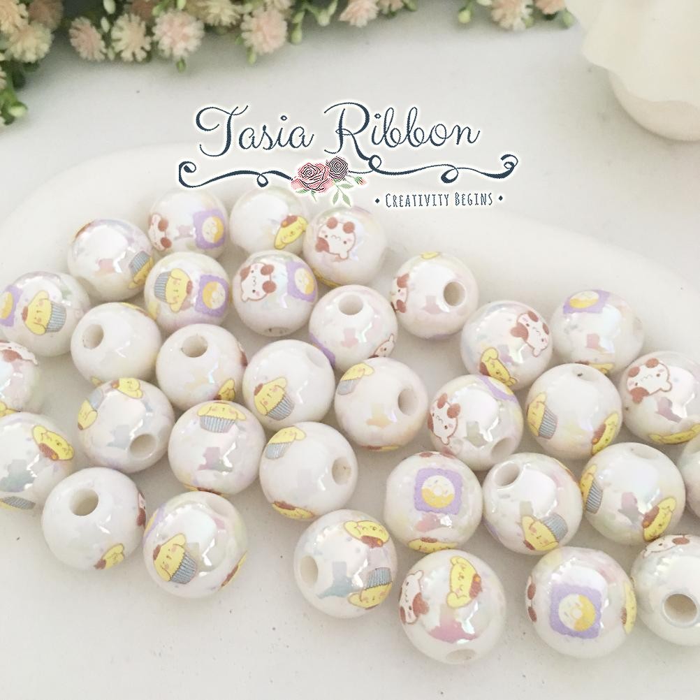 [Kecil Mote Manik Akrilik Korea Uv Sanrio Bulat Se-7