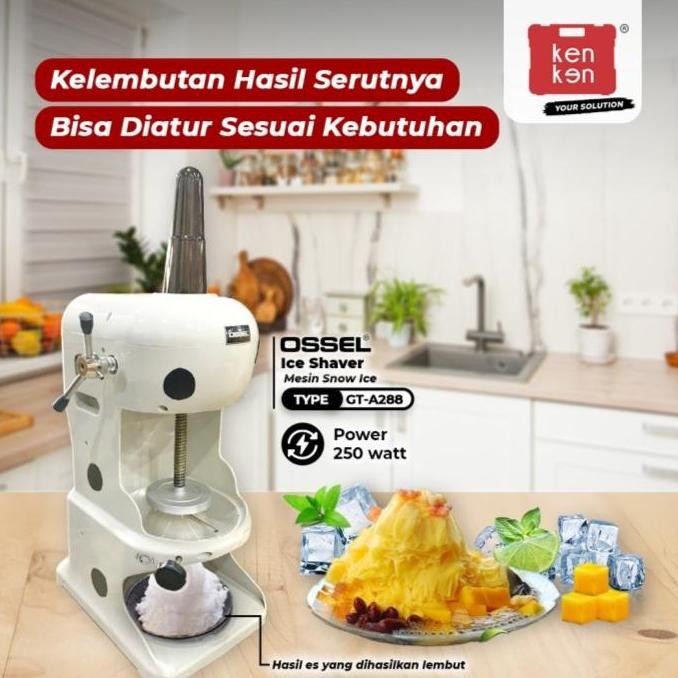 Mesin Serut Es batu GRT-A288 OSSEL Mesin Serut Snow Ice Salju Serut Es