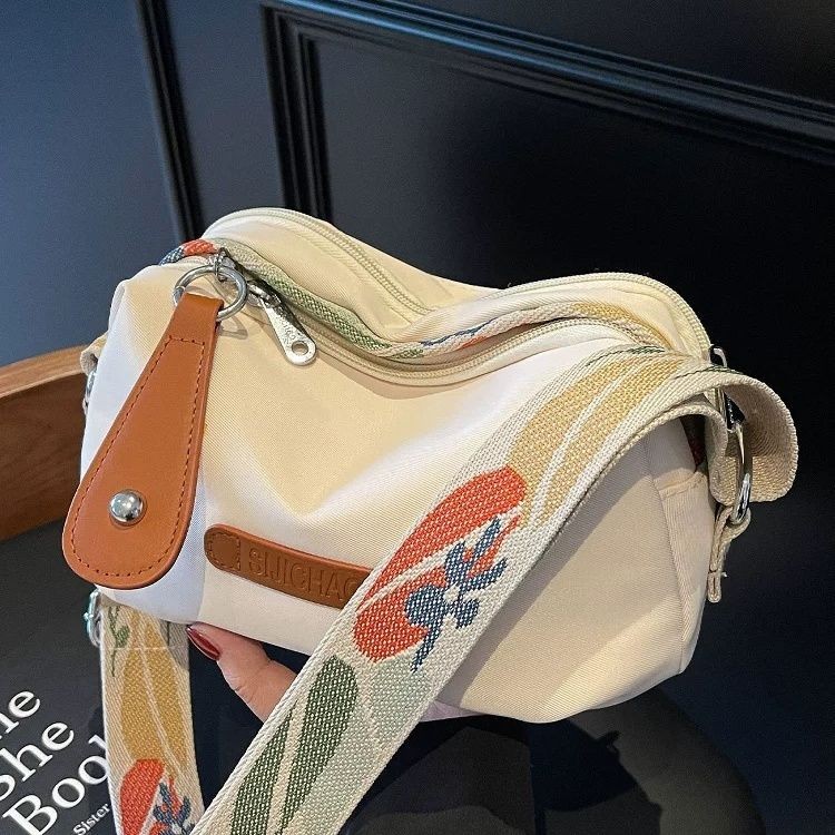 [COD]  Tas kain nilon tebal mode baru untuk wanita, tas bahu mode baru, tas kurir kasual serbaguna