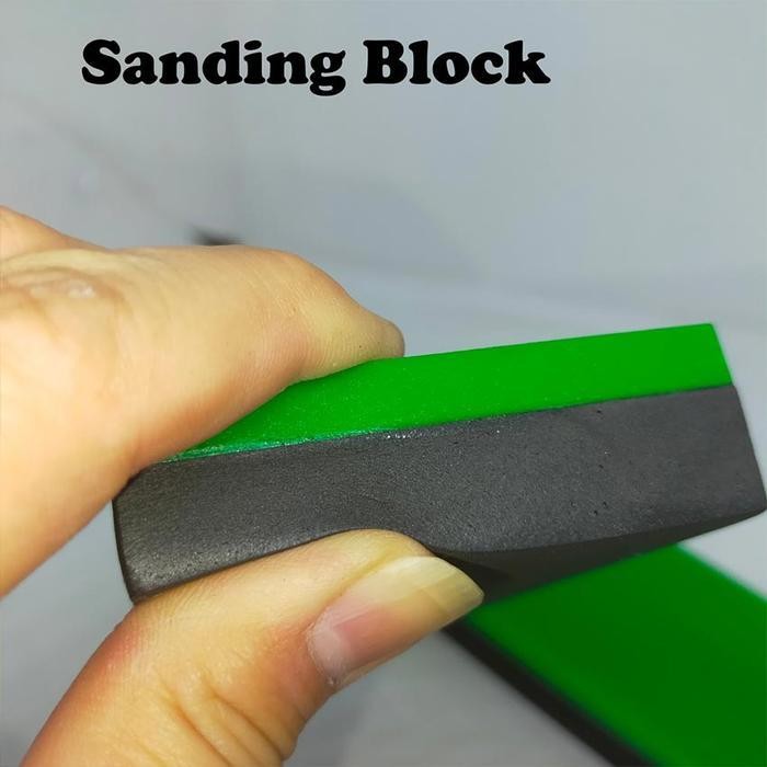 FMT Sanding Block Pengamplasan Cat Mobil Aluminum Alat Pengamplasan Dempul Cat Mobil Papan Gosok Amp