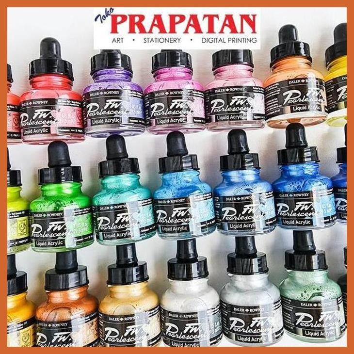 

(ATK) DALER ROWNEY FW PEARLESCENT LIQUID ACRYLIC INK 29.5ML ALAT TULIS LUKIS SEKOLAH KULIAH GAMBAR KANTOR