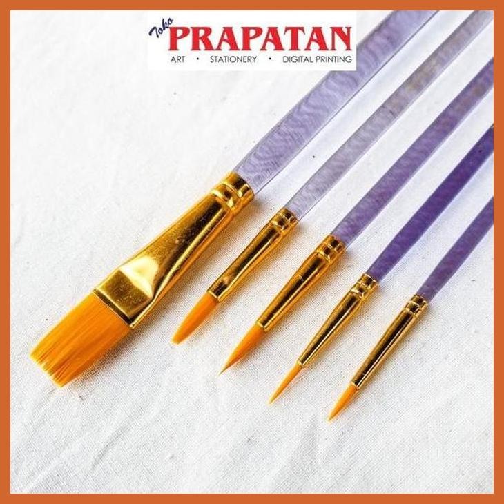 

(ATK) KUAS LUKIS V-TEC SET 5 PCS VT005/5 / V-TEC PAINT BRUSH ALAT TULIS LUKIS SEKOLAH KULIAH GAMBAR KANTOR