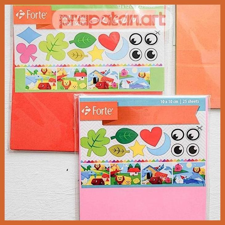 

(ATK) KERTAS LIPAT ORIGAMI 20X20CM 25 LEMBAR DOUBLE FACE FLUORESCENT ALAT TULIS LUKIS SEKOLAH KULIAH GAMBAR KANTOR