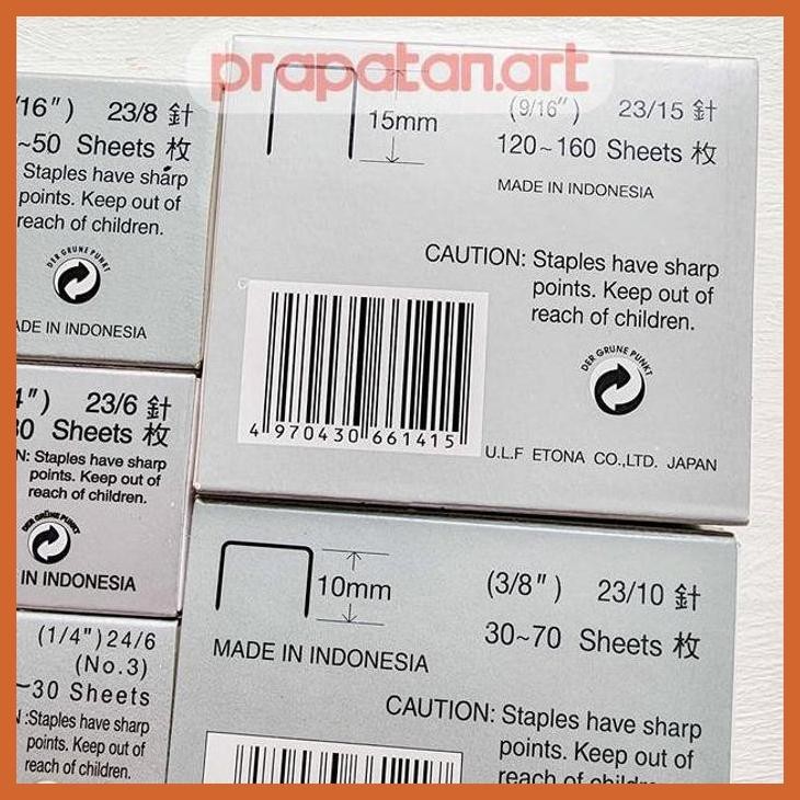 

(ATK) ISI STAPLES ETONA NO.10 - 23/15 | REFILL STAPLER ALAT TULIS LUKIS SEKOLAH KULIAH GAMBAR KANTOR