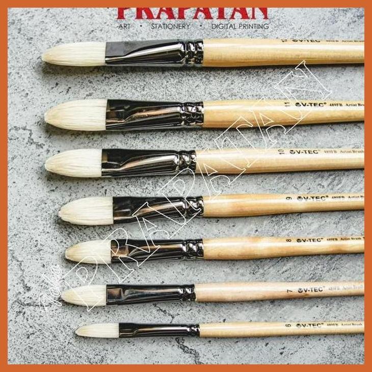 

(ATK) KUAS LUKIS FILBERT V-TEC 489FB / V-TEC PAINT BRUSH ALAT TULIS LUKIS SEKOLAH KULIAH GAMBAR KANTOR